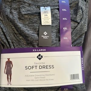 Womens Drawstring Waist Dress- XXL- NWT